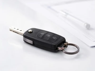 Clé de voiture illustrant la conduite sans assurance
